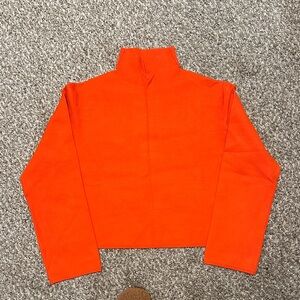 Bright Orange Turtleneck Sweater